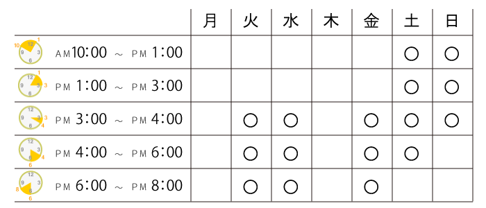 ヤマダ矯正歯科 診療時間